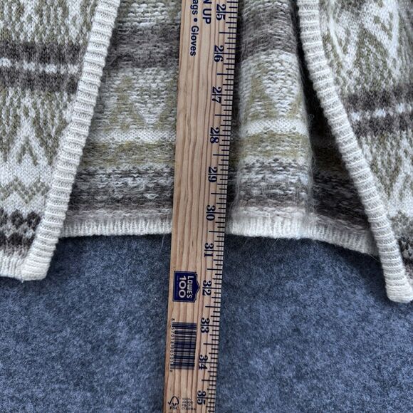 Matilda Jane Good Hart Fair Isle Sweater Cardigan Medium Bohemian Tan Cream NWT - Picture 10 of 10